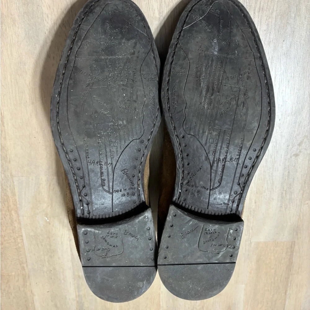 Vintage To Boot Suede Oxfords w/NYC Map Sole